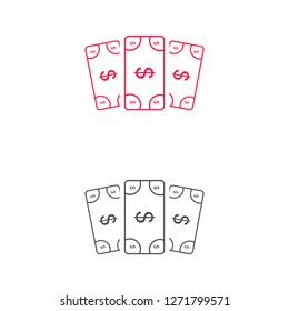 Vector icon  dollar  10 EPS