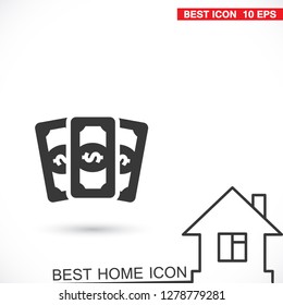 Vector icon  dollar  10 EPS