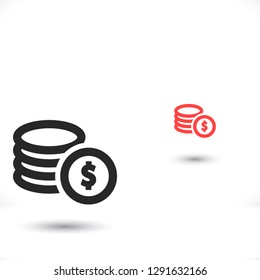 Vector icon  dollar  10 EPS