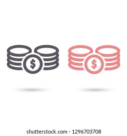 Vector icon  dollar  10 EPS