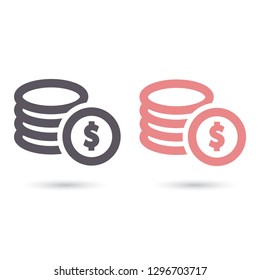 Vector icon  dollar  10 EPS