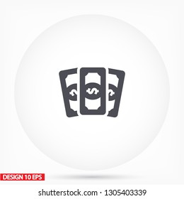 Vector icon  dollar  10 EPS