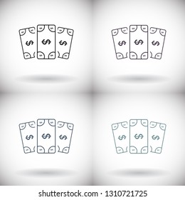 Vector icon  dollar  10 EPS