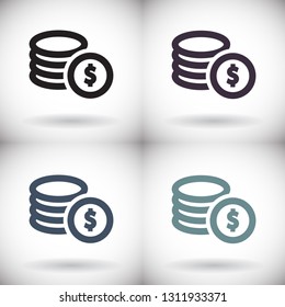 Vector icon  dollar  10 EPS