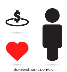 Vector icon  dollar  10 EPS