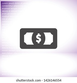 Vector icon  dollar  10 EPS . Lorem Ipsum Illustration design