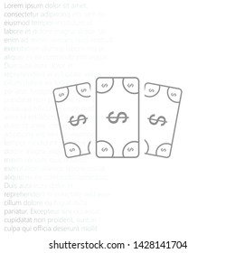 Vector icon dollar 10 EPS . Lorem Ipsum Illustration design