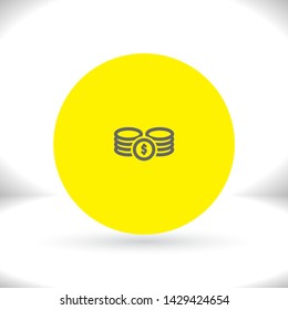 Vector icon dollar 10 EPS . Lorem Ipsum Illustration design