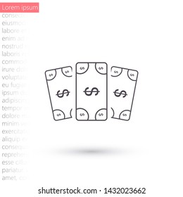 Vector icon dollar 10 EPS . Lorem Ipsum Illustration design