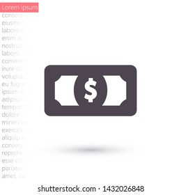 Vector icon dollar 10 EPS . Lorem Ipsum Illustration design