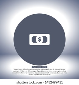 Vector icon dollar 10 EPS . Lorem Ipsum Illustration design