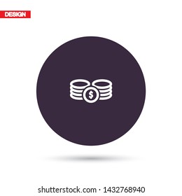 Vector icon dollar 10 EPS . Lorem Ipsum Illustration design