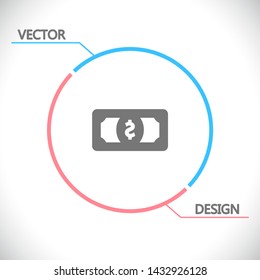 Vector icon dollar 10 EPS . Lorem Ipsum Illustration design