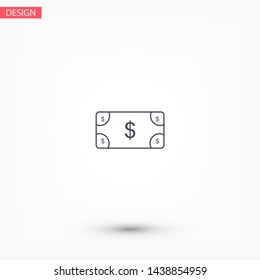 Vector icon dollar 10 EPS . Lorem Ipsum Illustration design