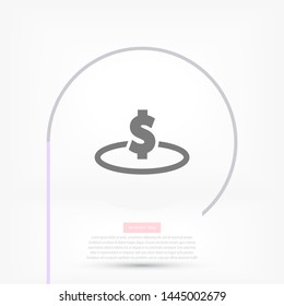 Vector icon dollar 10 EPS . Lorem Ipsum Illustration design