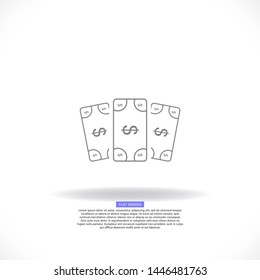 Vector icon dollar 10 EPS . Lorem Ipsum Illustration design