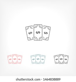 Vector icon dollar 10 EPS . Lorem Ipsum Illustration design