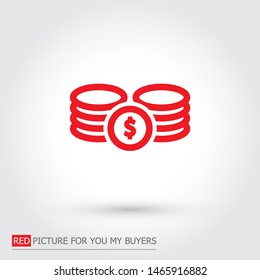 Vector icon dollar 10 EPS . Lorem Ipsum Illustration design