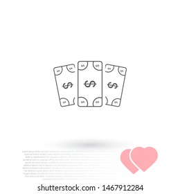 Vector icon dollar 10 EPS