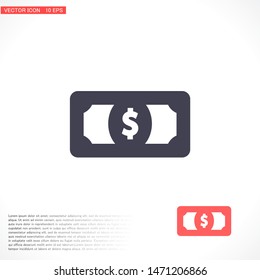 Vector icon dollar 10 EPS . Lorem Ipsum Illustration design