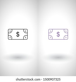 Vector icon dollar 10 EPS . Lorem Ipsum Illustration design