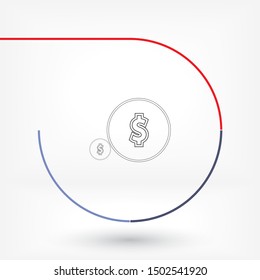 Vector icon dollar 10 EPS . Lorem Ipsum Illustration design