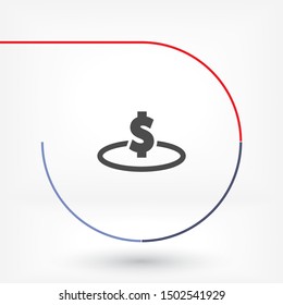 Vector icon dollar 10 EPS . Lorem Ipsum Illustration design