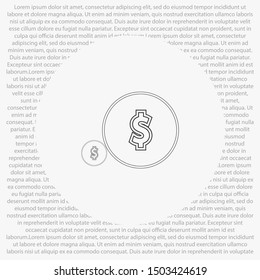 Vector icon dollar 10 EPS . Lorem Ipsum Illustration design