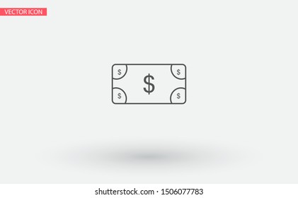 Vector icon dollar 10 EPS . Lorem Ipsum Illustration design