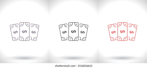 Vector icon dollar 10 EPS . Lorem Ipsum Illustration design