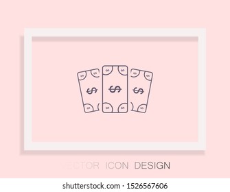 Vector icon dollar 10 EPS . Lorem Ipsum Illustration design