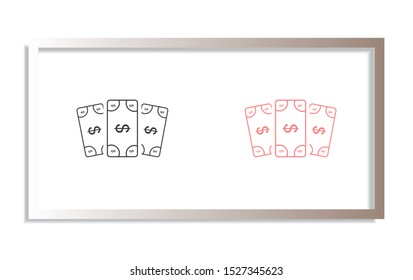 Vector icon dollar 10 EPS . Lorem Ipsum Illustration design