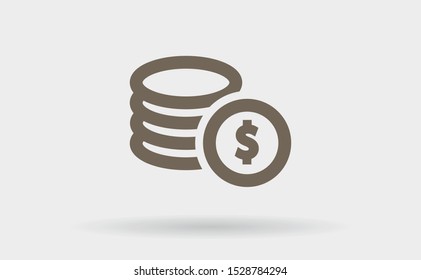 Vector icon dollar 10 EPS . Lorem Ipsum Illustration design