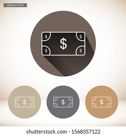 Vector icon dollar 10 EPS . Lorem Ipsum Illustration design