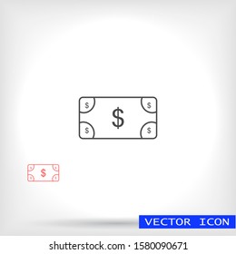 Vector icon dollar 10 EPS . Lorem Ipsum Illustration design