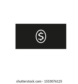 vector icon with dollar bill