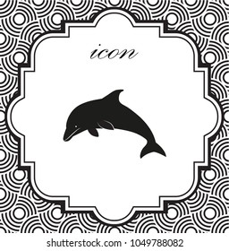 Vector icon dolphin