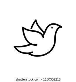 Vector icon for  dove 