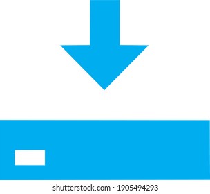 Vector icon of the download button