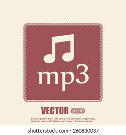  Vector icon download mp3 file 