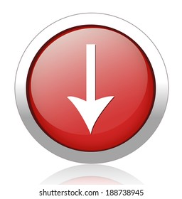vector icon with download sign inside