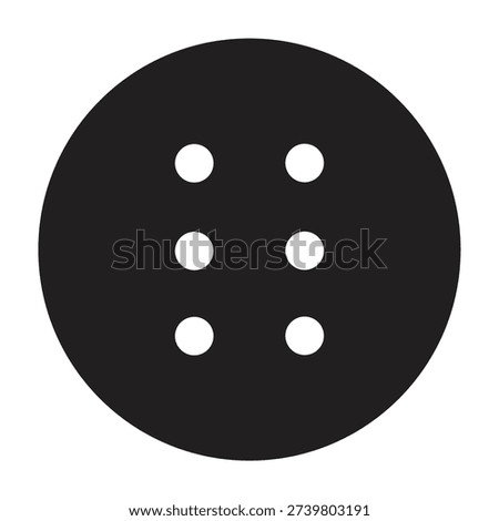 Vector Icon of Drag Indicator for User Interface_Circle Glyph icon