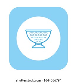 vector icon, drain cooking food on white background