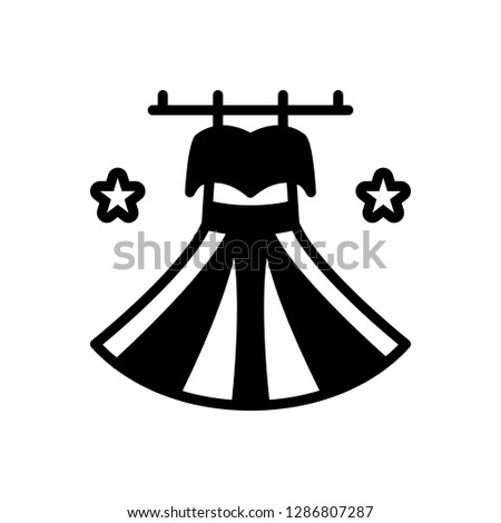 Vector icon for dress