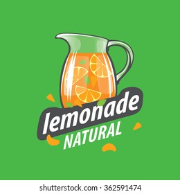 Vector icon for drinks and lemonades citrus