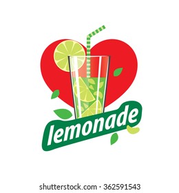 Vector icon for drinks and lemonades citrus