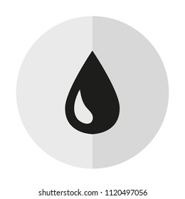 vector icon drop on a background with a vertical shadow