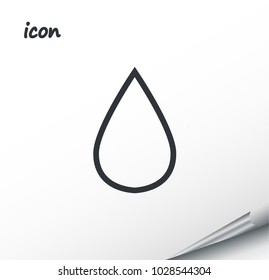 vector icon drop on a wrapped silver sheet