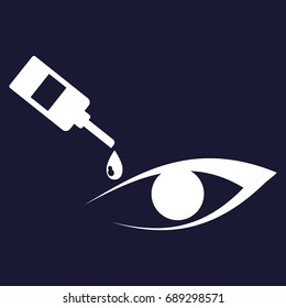 Vector icon drops for eyes and eyes, logo