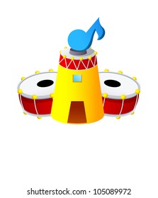 Vector icon drum